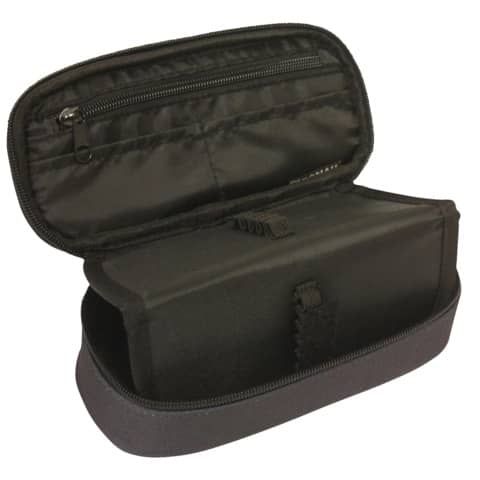 Astuccio ovalino small con cerniera Donau 21x5,5x10,5 cm - motivo geometrico colorato - 322131082